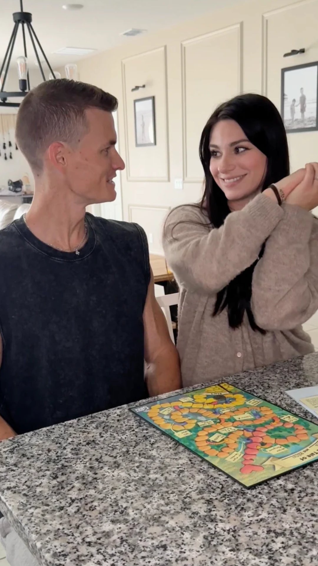 Load video: A video of a couple's experience playing Our Love Story.